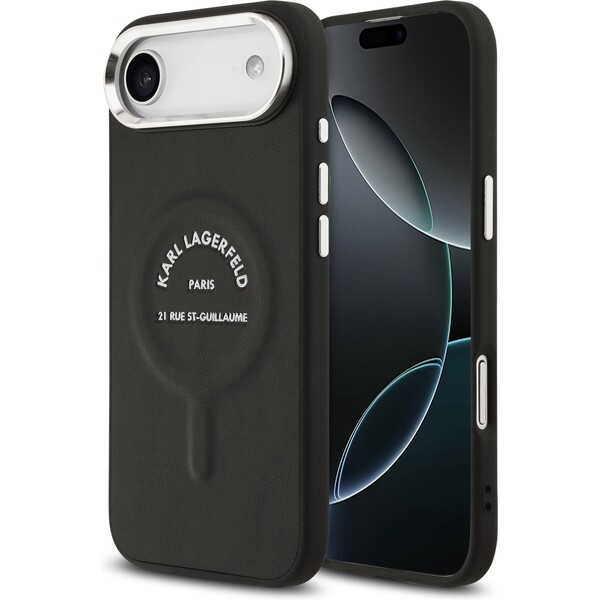 Karl-Lagerfeld-PU-RSG-Logo-MagSafe-kryt-iPhone-Air-cerny