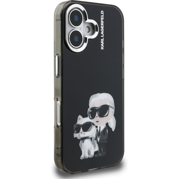 Karl-Lagerfeld-IML-Aquarelle-Karl-and-Choupette-kryt-iPhone-16-cerny
