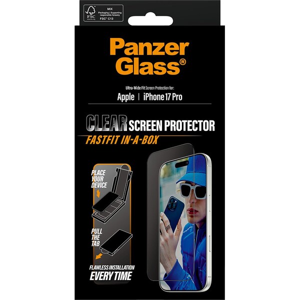 PanzerGlass-Ultra-Wide-Fit-sklo-Apple-iPhone-17-Pro-s-bezprasnym-aplikacnim-boxem