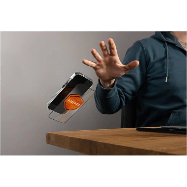 FIXED Armor prémiové tvrzené sklo s aplikátorem Apple iPhone 15 Pro Max černé - Ochranné folie a skla - Obrázek 15U1000L01