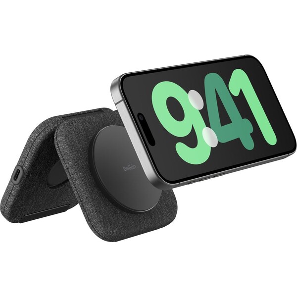 Belkin-BOOST-CHARGE-PRO-Qi2-15W-2v1-Bezdratova-MagSafe-cestovni-podlozka-pro-iPhone-Apple-Watch-Air