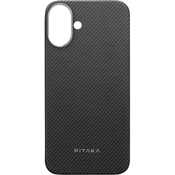 Pitaka-MagEZ-Case-5-MagSafe-kryt-iPhone-16-Plus-Black-Grey-Twill