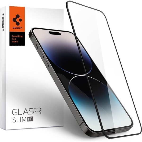 Spigen-tR-Slim-HD-1-Pack-sklo-iPhone-14-Pro-cerne