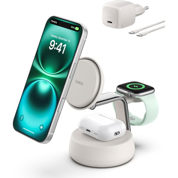 Belkin-UltraCharge-PRO-Qi2-25W-3v1-MagSafe-nabijecka-pro-iPhone-Apple-Watch-AirPods-pisecna