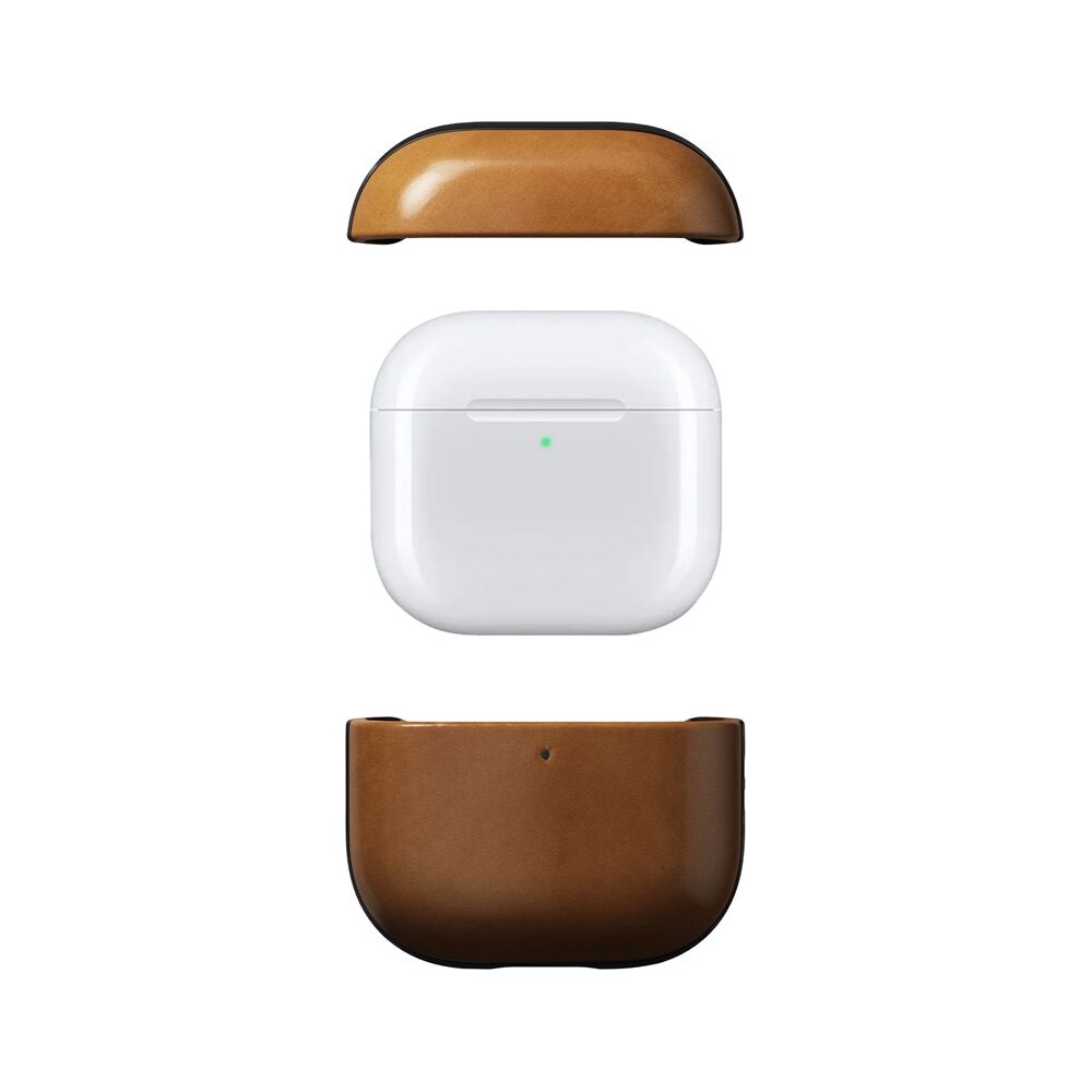 Nomad-Modern-Leather-pouzdro-Apple-Airpods-4-hnede