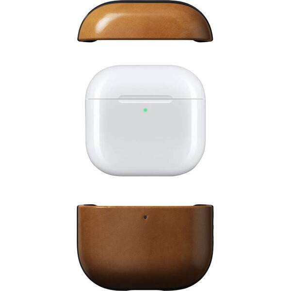 Nomad-Modern-Leather-pouzdro-Apple-Airpods-4-hnede