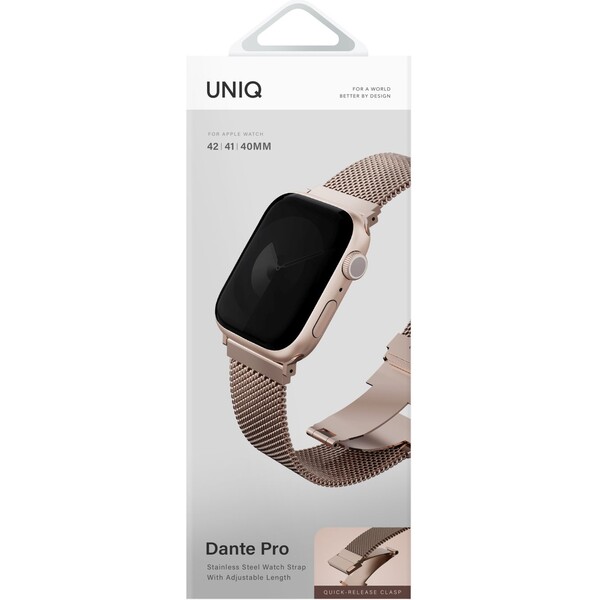 UNIQ-Dante-Pro-ocelovy-reminek-42-41-40mm-metalove-ruzovy