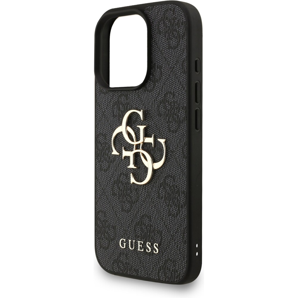 Guess-PU-4G-Metal-Logo-Strap-kryt-iPhone-16-Pro-Max-cerny