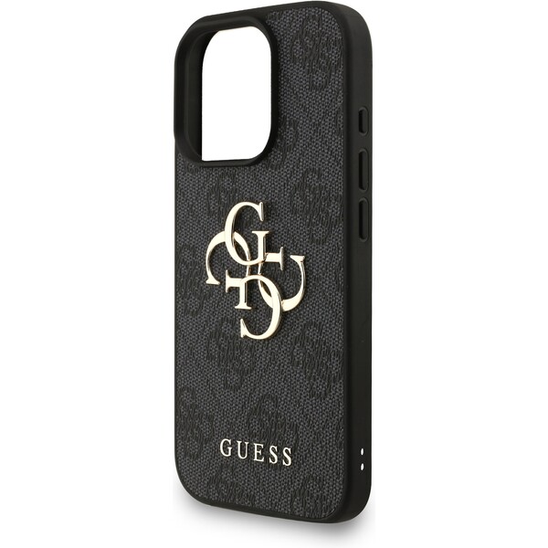 Guess-PU-4G-Metal-Logo-Strap-kryt-iPhone-16-Pro-Max-cerny