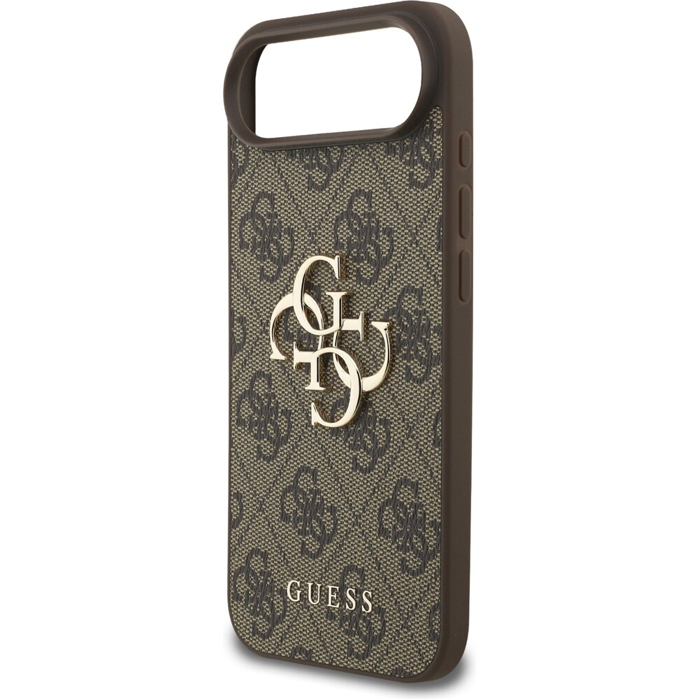 Guess-PU-4G-Metal-Logo-Strap-kryt-iPhone-Air-hnedy