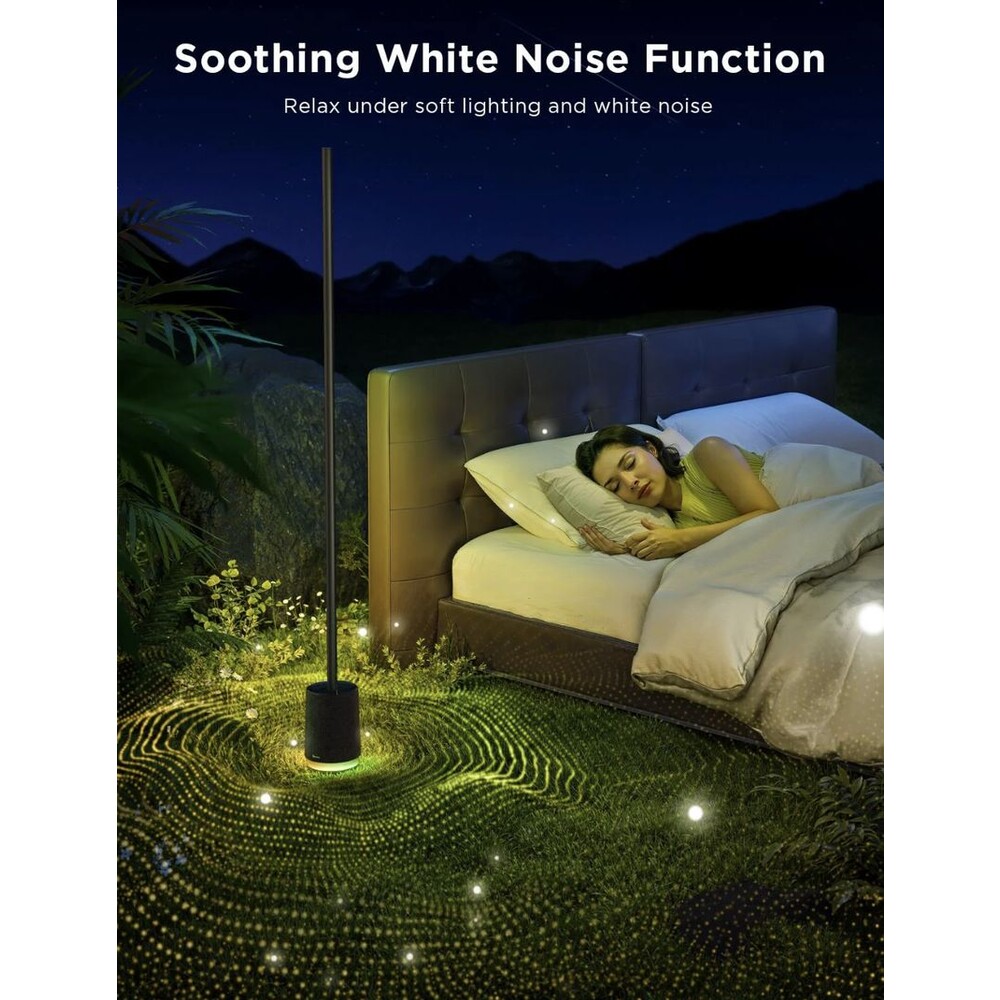 Govee-Lyra-RGBICWW-Pro-LED-lampa-s-reproduktorem-cerna