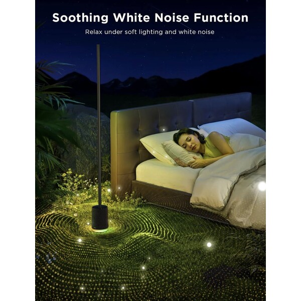 Govee-Lyra-RGBICWW-Pro-LED-lampa-s-reproduktorem-cerna