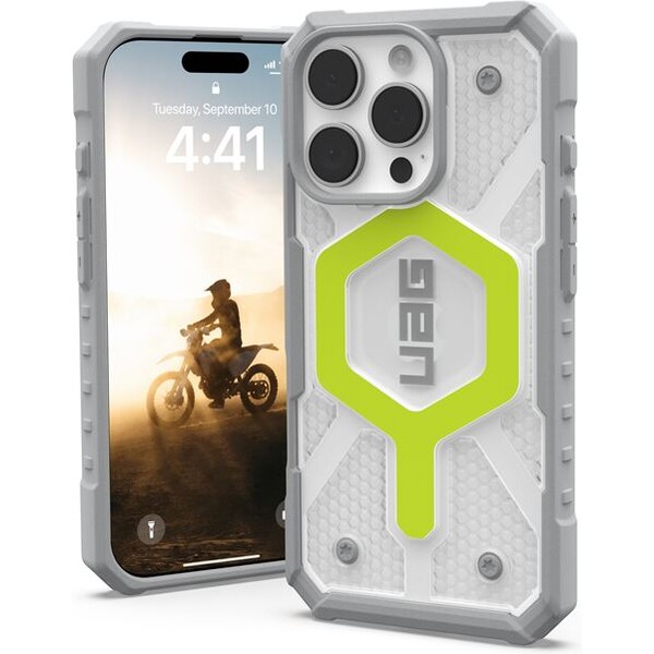 UAG-Pathfinder-Clear-Magsafe-kryt-iPhone-16-Pro-Active-Neon