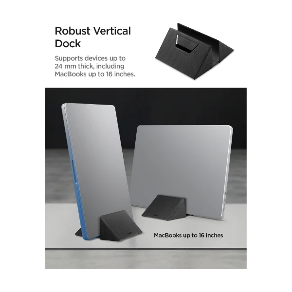 Spigen-Slim-Fold-Laptop-Stand-Vertical-Dock-stojanek-cerny