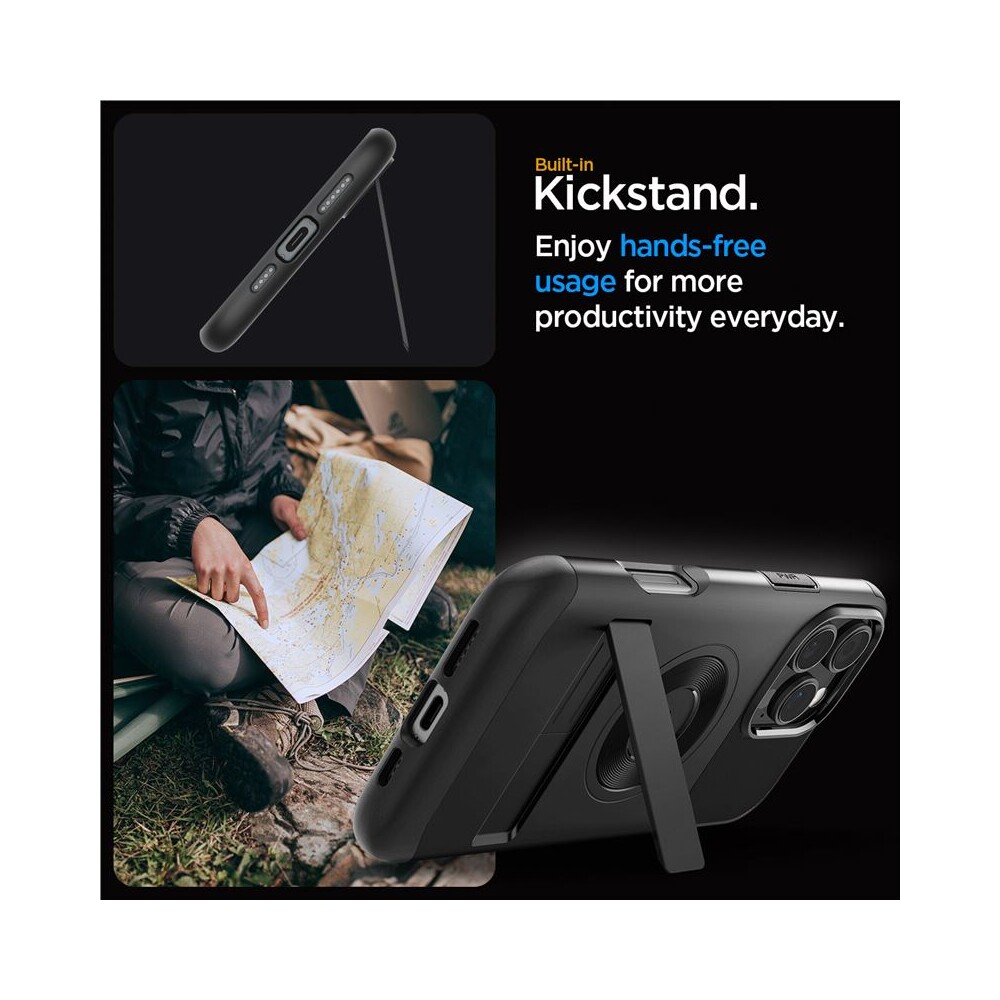 Spigen-Slim-Armor-MagSafe-kryt-iPhone-16-Pro-black