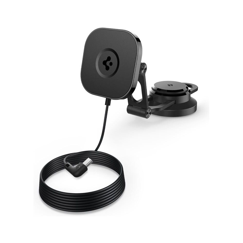 Spigen-OneTap-Pro-3-Wireless-Car-Charger-MagSafe-drzak-s-nabijenim-na-displej-Tesla