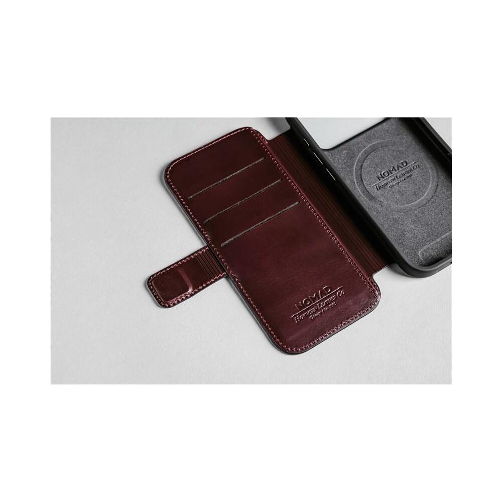 Nomad-Modern-Leather-Folio-Horween-MagSafe-kozene-pouzdro-iPhone-17-Pro-Max-Burgundy
