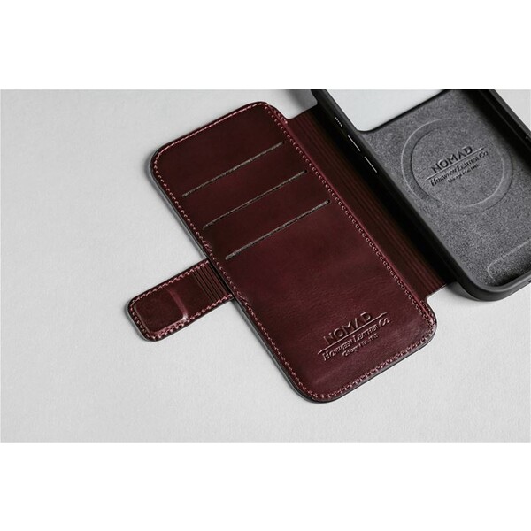 Nomad-Modern-Leather-Folio-Horween-MagSafe-kozene-pouzdro-iPhone-17-Pro-Max-Burgundy