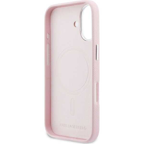 Karl-Lagerfeld-PU-Karl-and-Choupette-Heads-Pins-MagSafe-kryt-iPhone-17-ruzovy