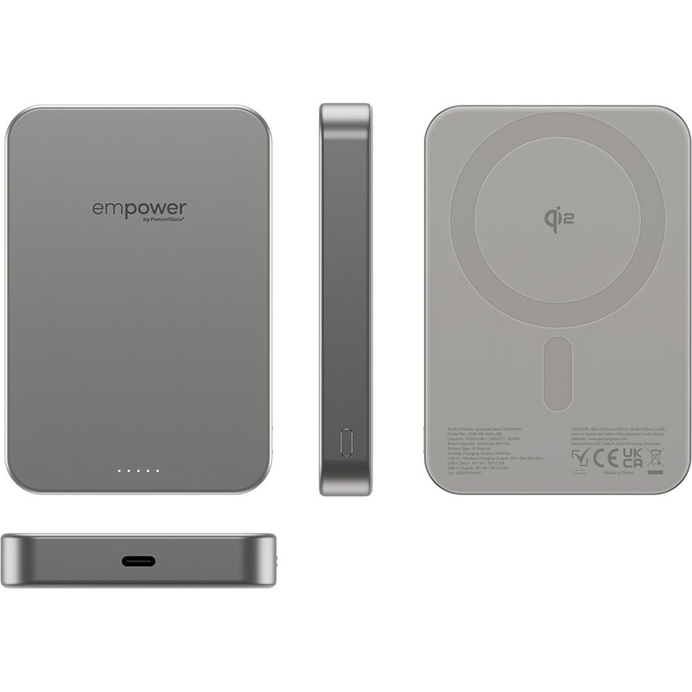 PanzerGlass-empower-bezdratova-Qi2-powerbanka-10000-mAh-MagSafe-seda