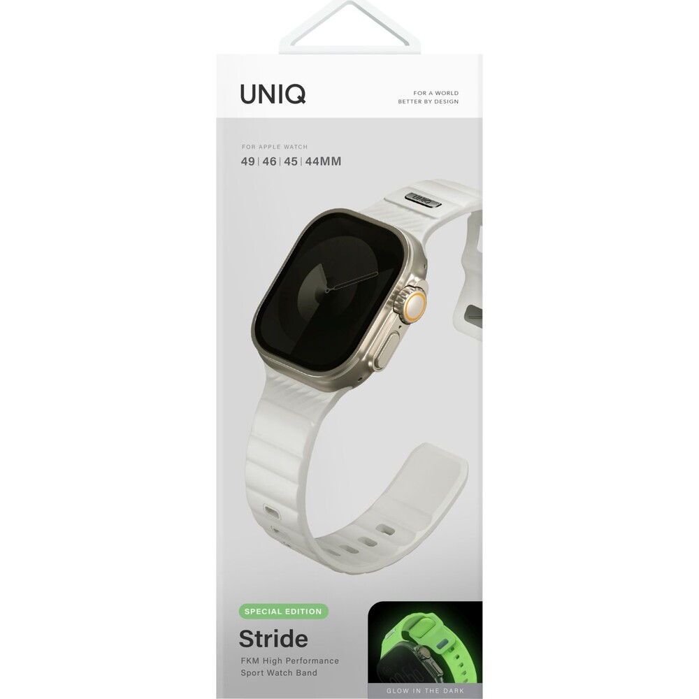 UNIQ-Stride-FKM-Rubber-vodeodolny-reminek-Apple-Watch-49-45-44-42mm-bily-svitici