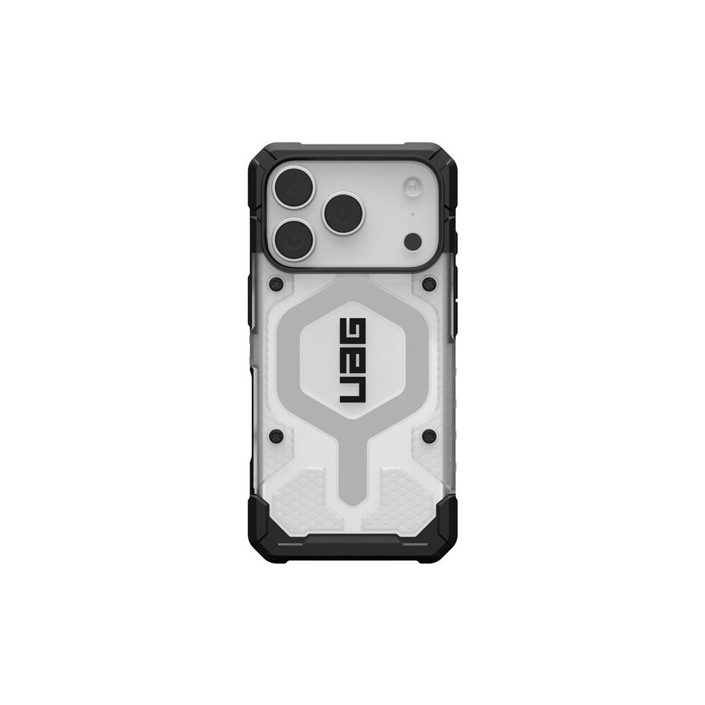 UAG-Pathfinder-Clear-Magsafe-kryt-iPhone-17-Pro-ciry-stribrny