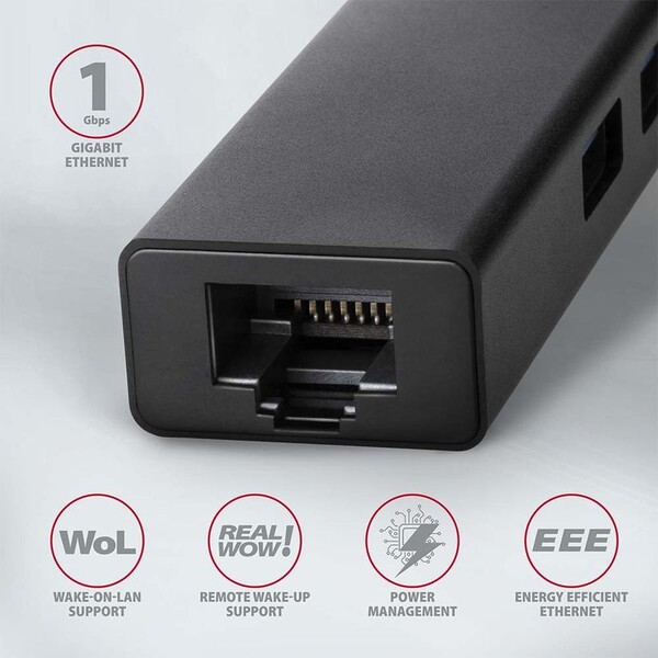 AXAGON-HMAGL3A-USB-3-2-Gen-1-hub-porty-3x-USBA-Gigabit-Ethernet-kovovy-kabel-USBA-20cm