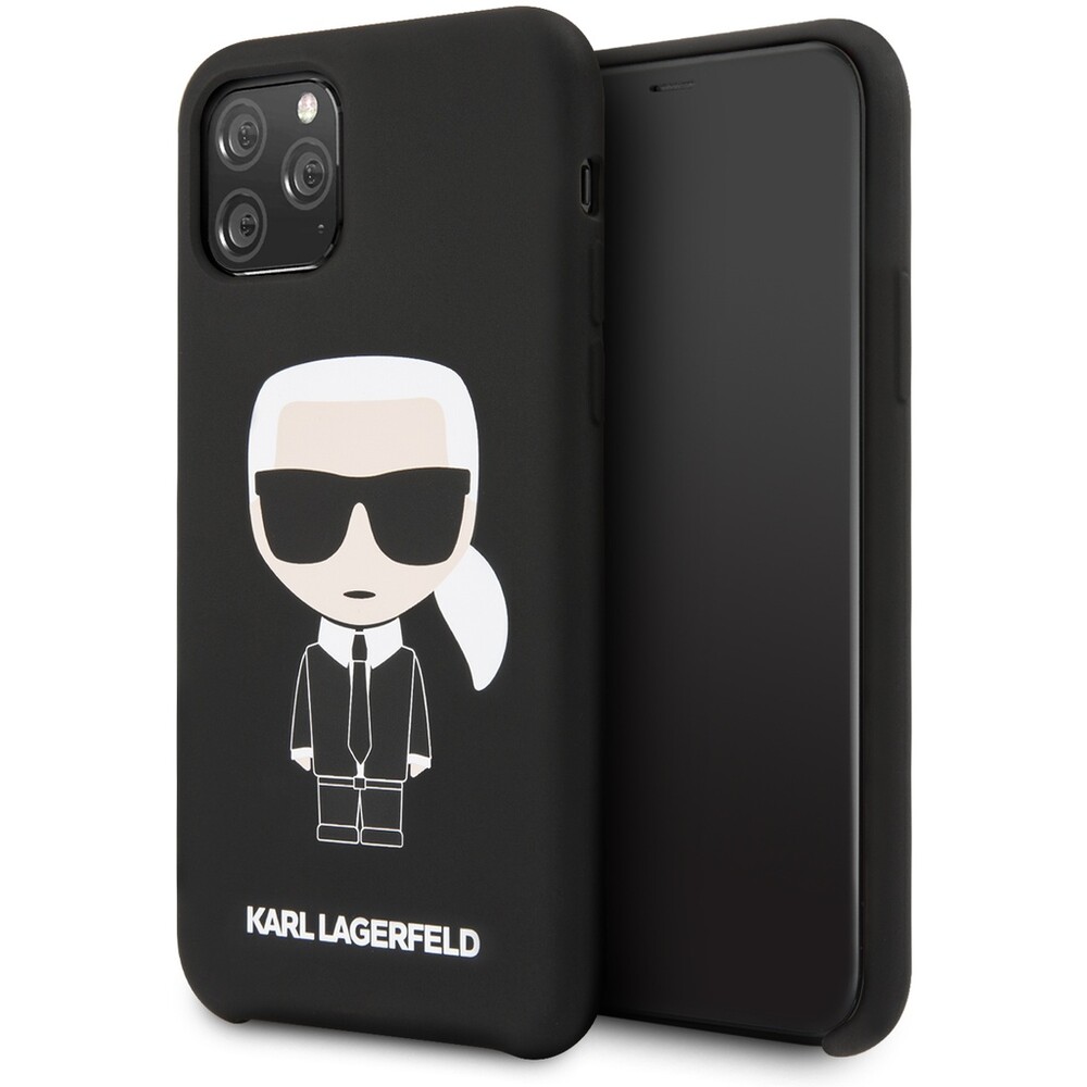 Karl-Lagerfeld-Iconic-silikonovy-kryt-iPhone-11-Pro-cerny