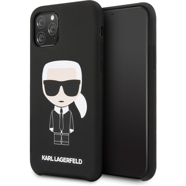 Karl-Lagerfeld-Iconic-silikonovy-kryt-iPhone-11-Pro-cerny