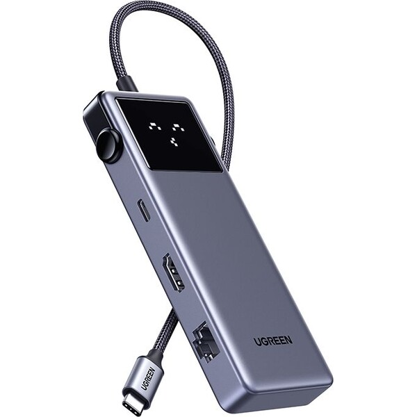 UGREEN-Uno-7v1-USB-C-Hub-120W-sedy