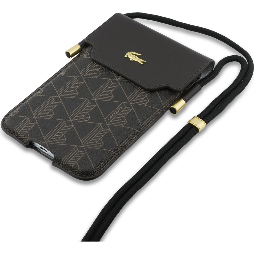 Lacoste-PVC-Blend-Monogram-Metal-Logo-kapsa-na-telefon-XL-hneda