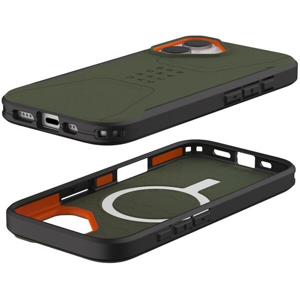 UAG-Civilian-Magsafe-kryt-iPhone-17-zeleny-oranzovy