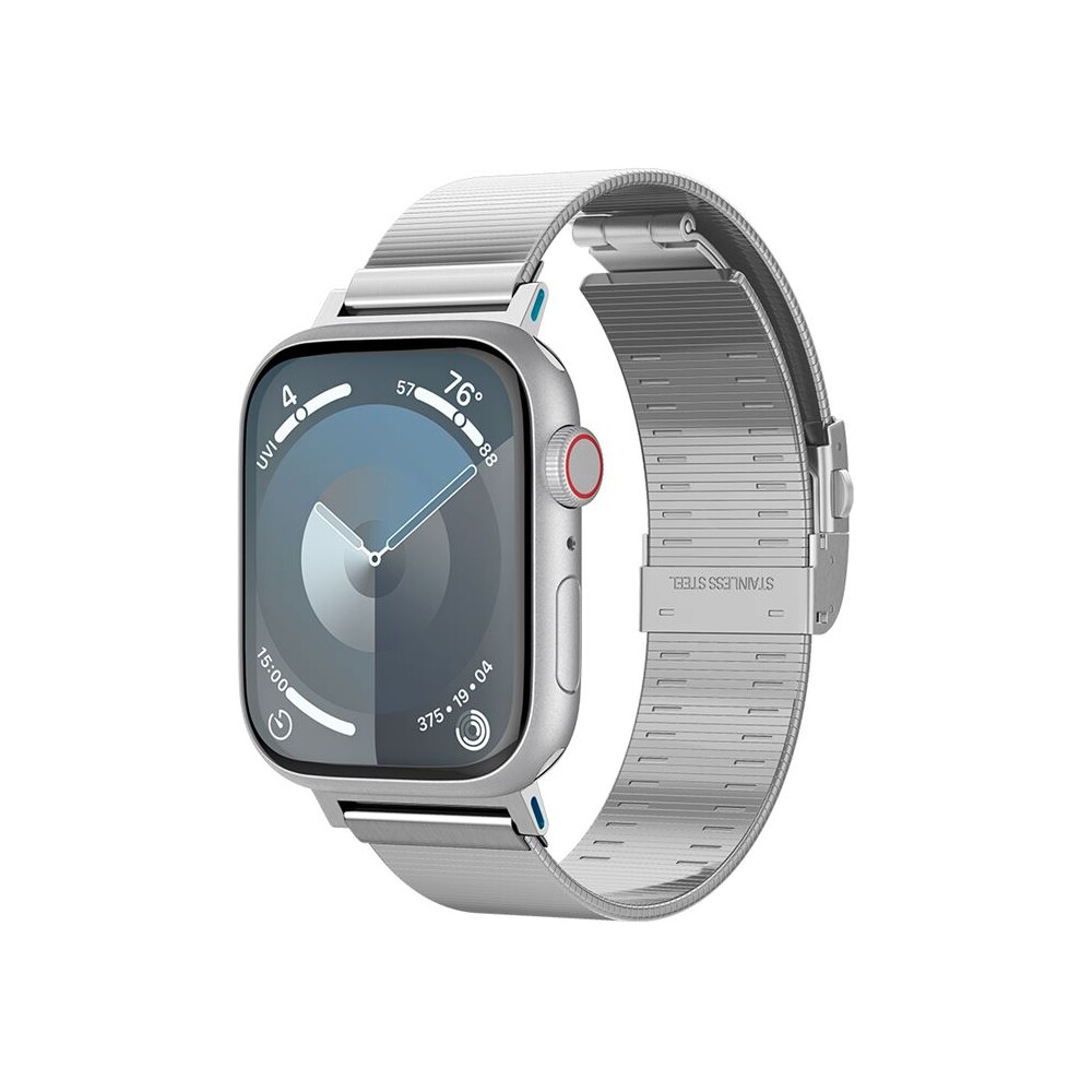 Spigen-Sleek-Link-reminek-Apple-Watch-49-46-45-44-42mm-stribrny