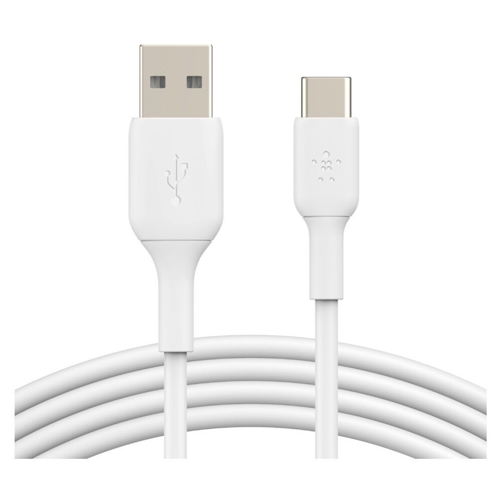 Belkin-BOOST-Charge-USB-C-USB-A-napajeci-kabel-15W-1m-bily
