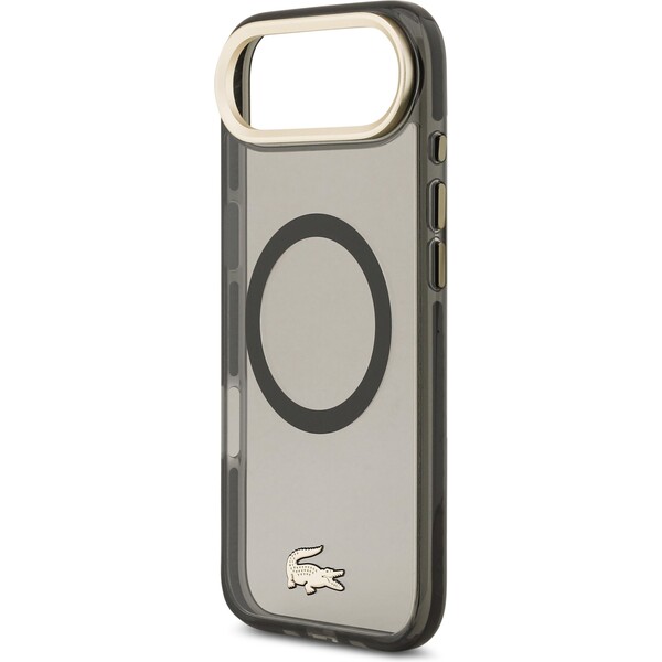 Lacoste-PC-TPU-Frosted-Finish-zlaty-Logo-MagSafe-kryt-iPhone-Air-cerny