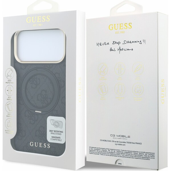 Guess-PU-4G-Ring-Stand-MagSafe-kryt-iPhone-18-Pro-cerny