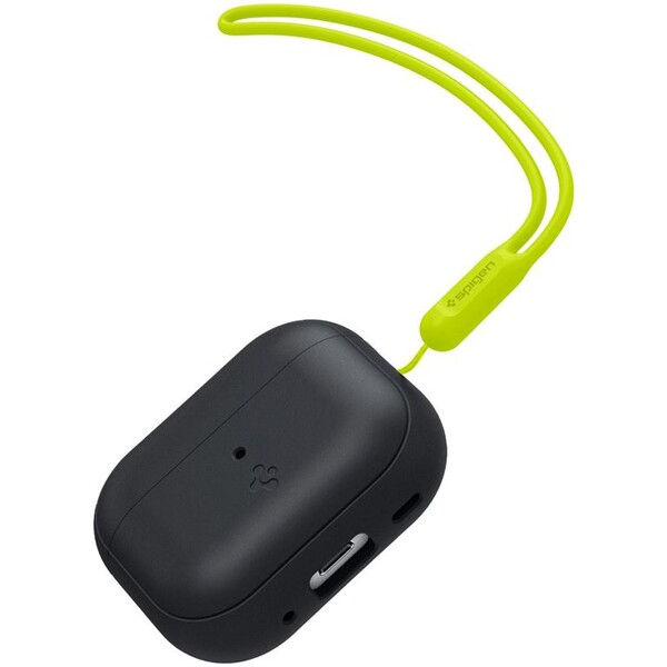 Spigen-Silicone-Fit-pouzdro-s-poutkem-Apple-AirPods-Pro-2nd-Gen-cerne-limetkove