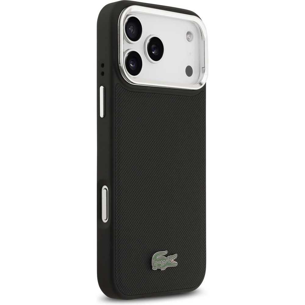 Lacoste-Iconic-Petit-Pique-Camera-Stand-MagSafe-kryt-iPhone-17-Pro-Max-cerny