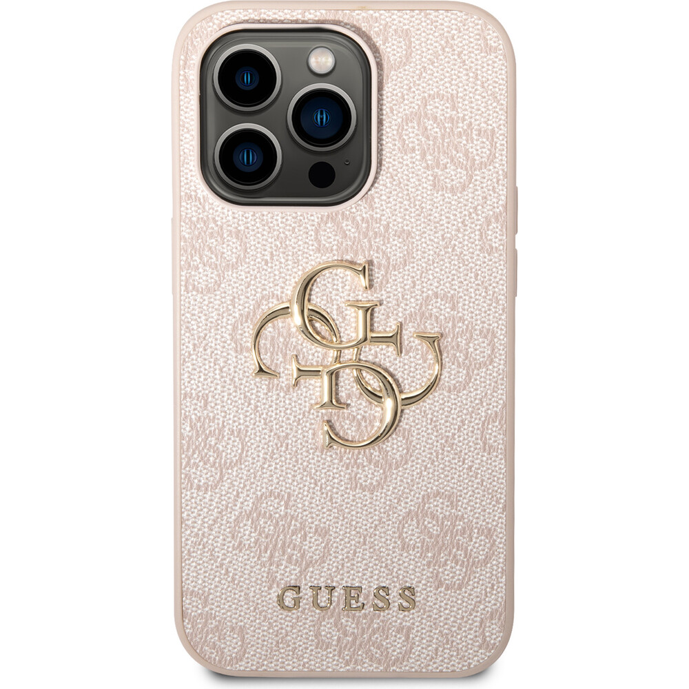 Guess-PU-4G-Metal-Logo-kryt-iPhone-15-Pro-Max-ruzovy
