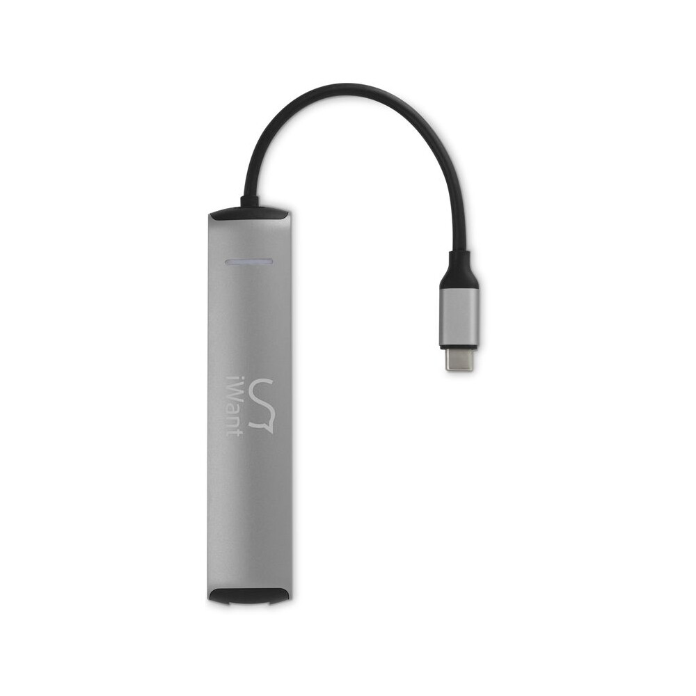 iWant-SLIM-USB-C-HUB-s-3x-USB-3-1-HDMI-Ethernet-USB-C-stribrny