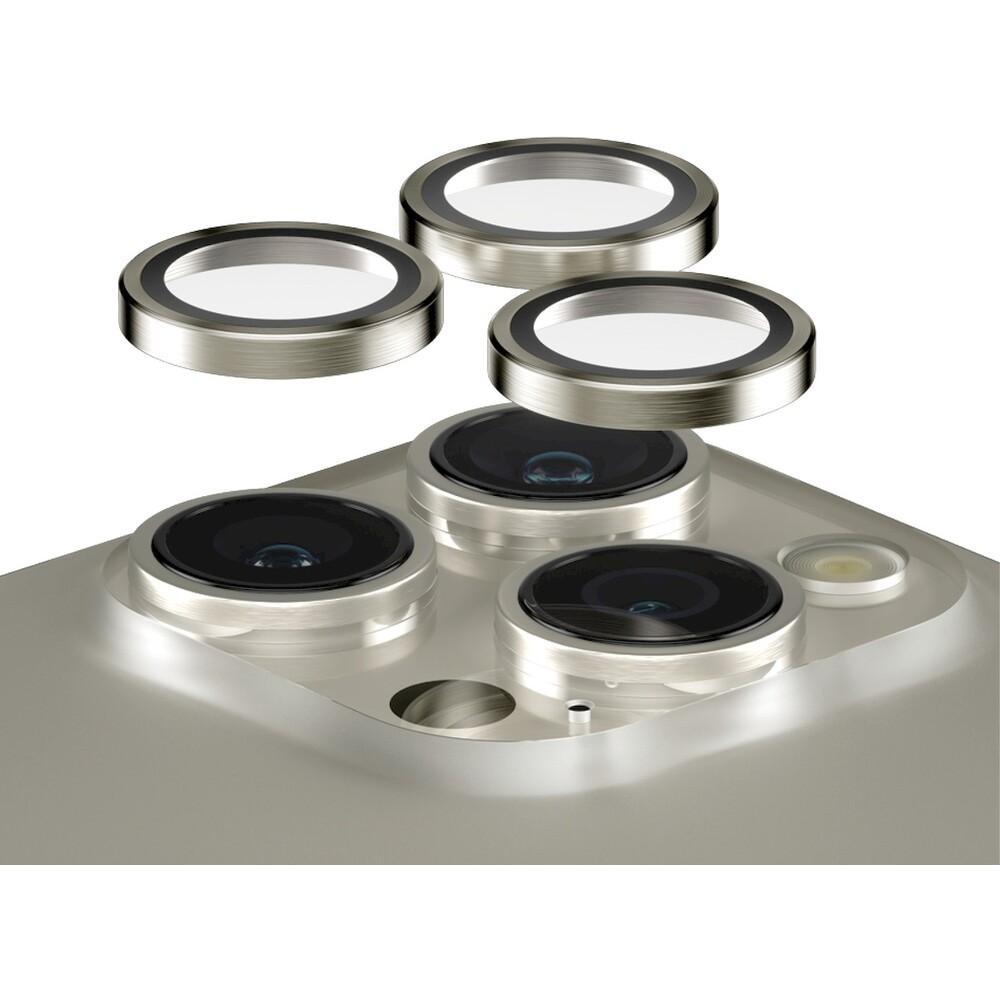 PanzerGlass-HoOps-ochranne-krouzky-Apple-iPhone-16-Pro-16-Pro-Max-15-Pro-15-Pro-Max-prirodni-hlinik