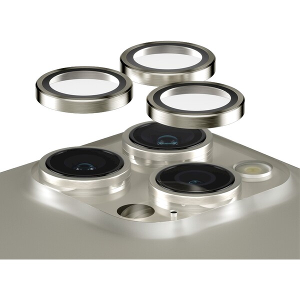 PanzerGlass-HoOps-ochranne-krouzky-Apple-iPhone-16-Pro-16-Pro-Max-15-Pro-15-Pro-Max-prirodni-hlinik