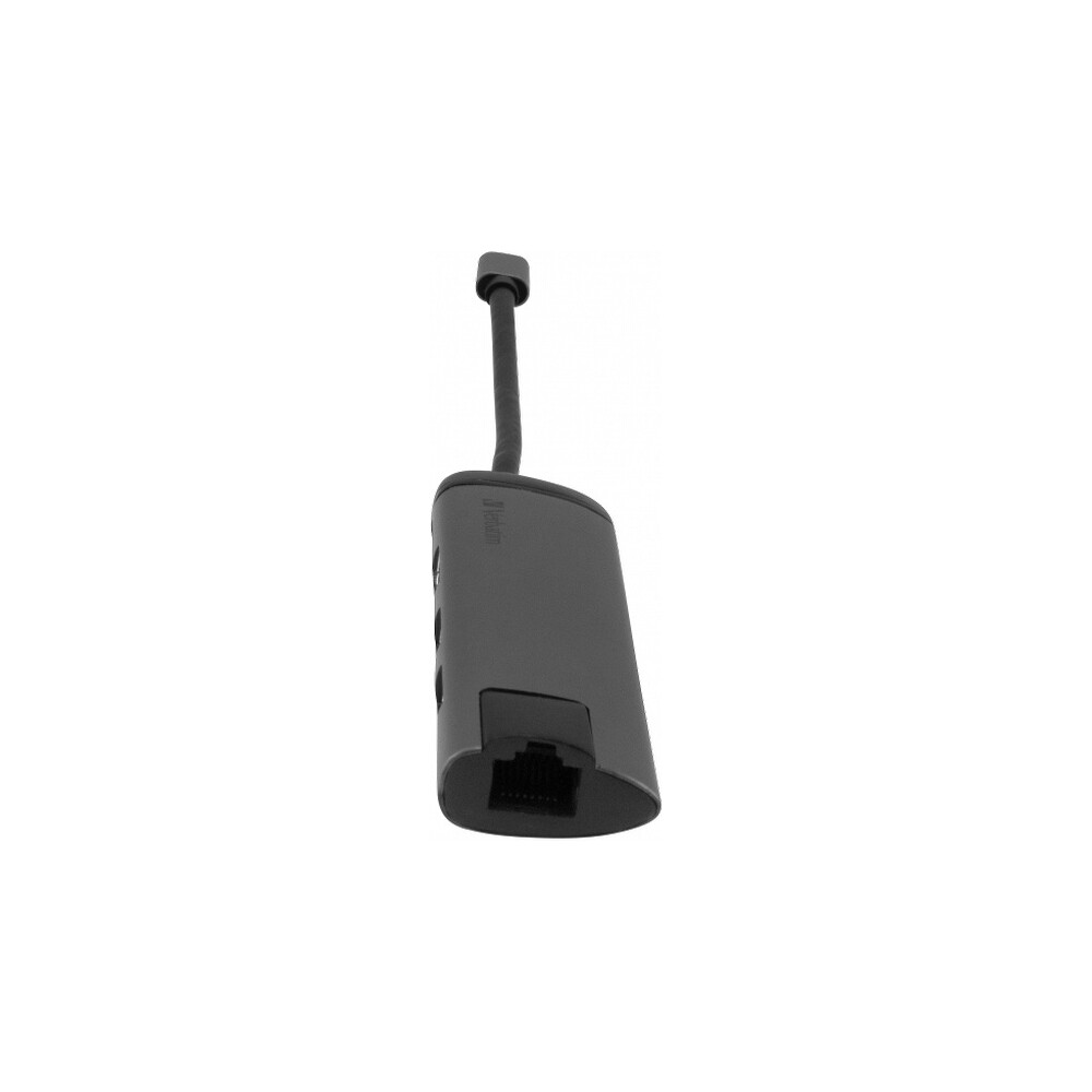 Verbatim-USB-C-Multiport-HUB-2x-USB-3-0-1x-USB-C-HDMI-LAN-dokovaci-stanice-seda