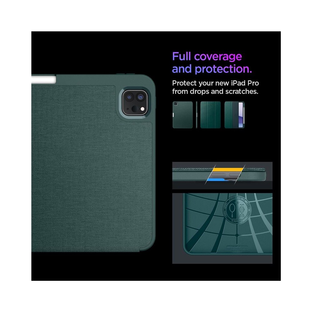 Spigen-Urban-Fit-pouzdro-iPad-Pro-11-2025-pulnocne-zelene