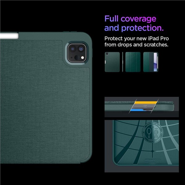 Spigen-Urban-Fit-pouzdro-iPad-Pro-11-2025-pulnocne-zelene