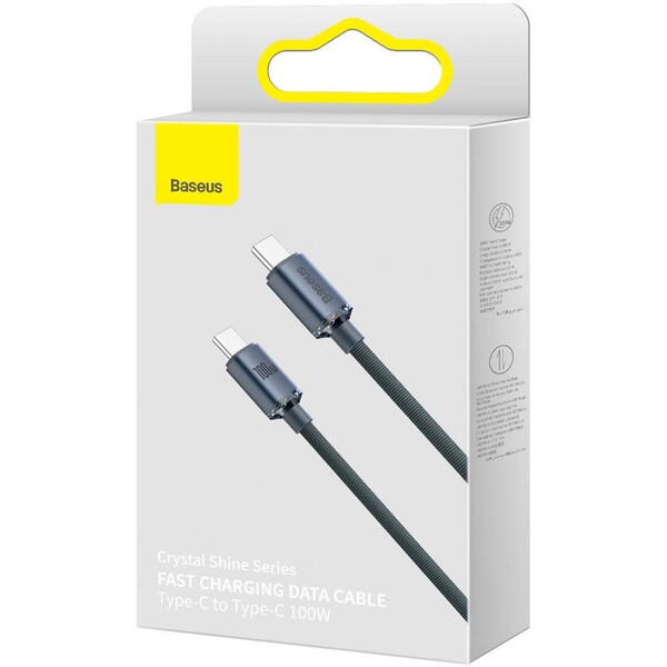 Baseus-Crystal-Shine-USB-C-USB-C-napajeci-kabel-100W-2m-cerny