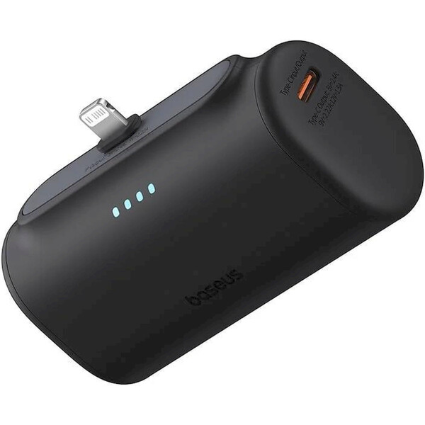 Baseus-Compact-IP-powerbanka-5000mAh-20W-s-konktorem-Lightning-cerna