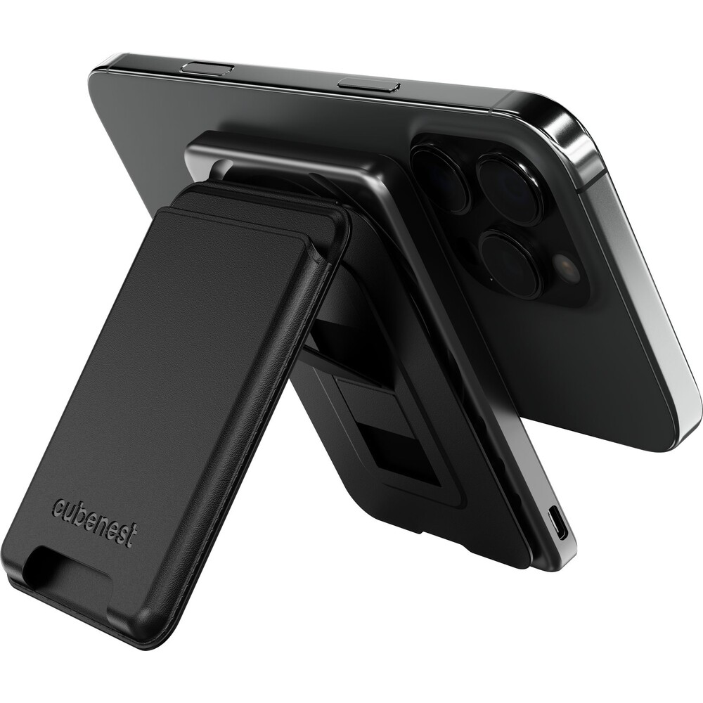 CubeNest-SQ1B3D-SlimDual-Qi2-MagSafe-powerbanka-5000-mAh-cerna