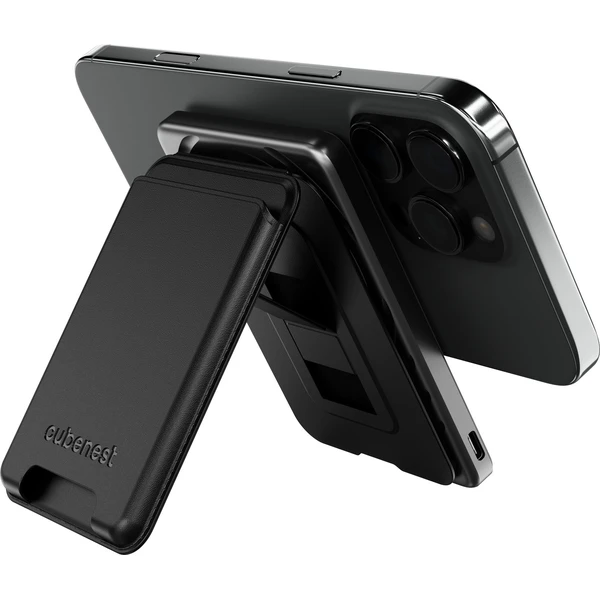 CubeNest-SQ1B3D-SlimDual-Qi2-MagSafe-powerbanka-5000-mAh-cerna