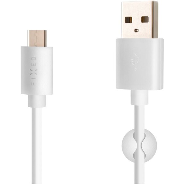 FIXED-Rapid-Charge-USB-A-USB-C-napajeci-kabel-1m-bily